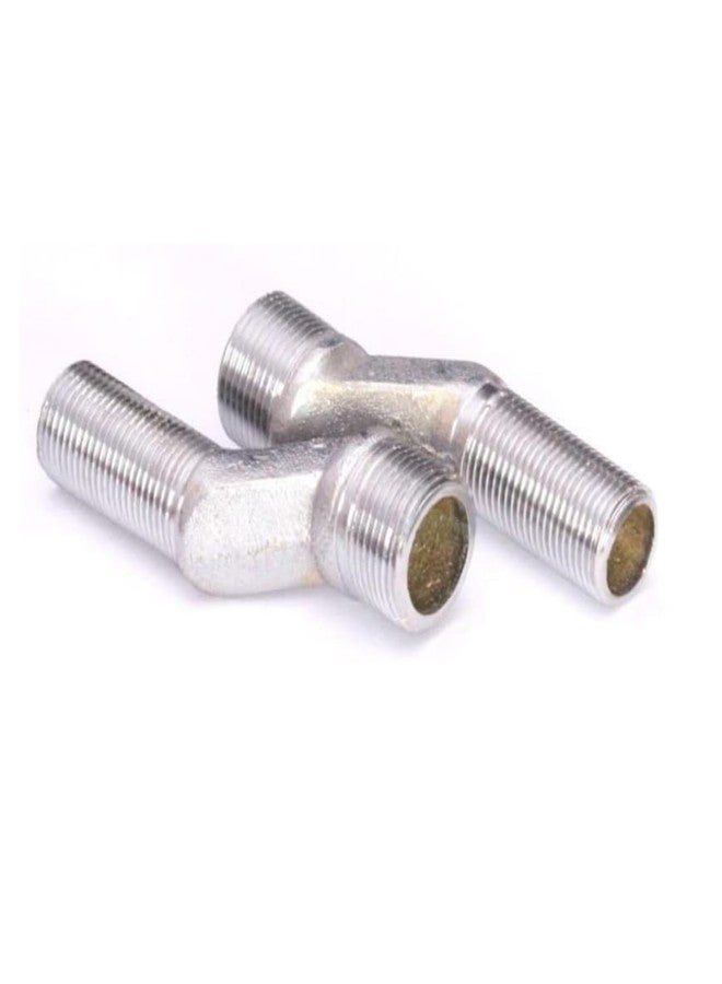 KINIK CP Brass Adjustable Wall Mixer Leg for Installation of Bathroom Jaq. Type Long Wall Mixer taps (1/2" x 3/4" inch)(1 Pair) - Image 1